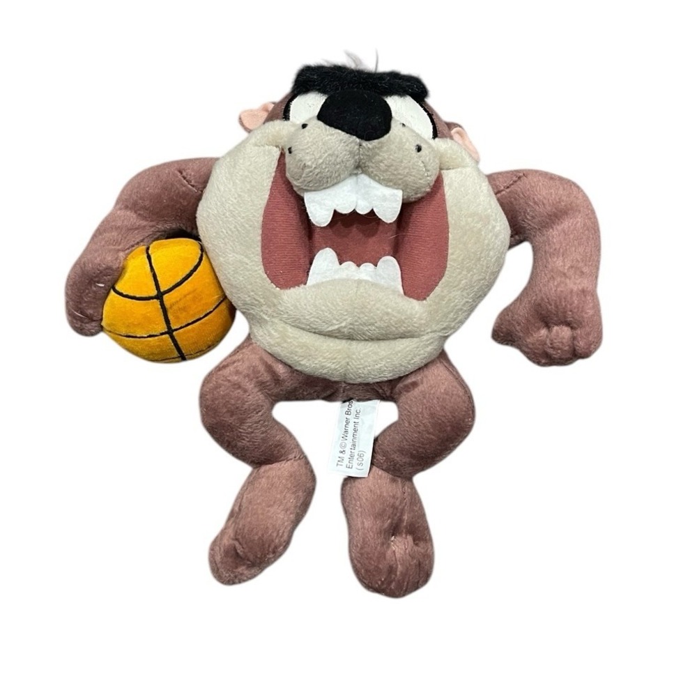 9" Looney Tunes Taz Tazmanian Devil Plush Stuffed Animal Stuffie 90s Cartoons